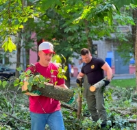 Молодежь в деле! Ликвидация последствий стихии!