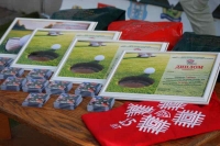 Молодежь играет в мини-гольф