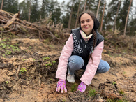 «Зелёный старт»: молодые специалисты Могилёва вместе с союзной молодежью высадили сеянцы в рамках акции «Лес! Дабро! Парадак!»
