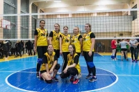Соревнования по женскому волейболу в рамках круглогодичной спартакиады Белорусско-Российского университета